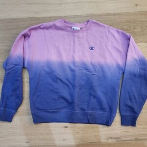 Champion pink & purple ombre sweatshirt Medium